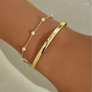 Bangle ALYXUY Koreaanse Ins Mode Zoete Leuke Zomer Armband Parelketting Opening Sieraden Accessoires Vrouwen Meisjes Geschenken