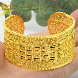 Brazalete aniid indio brazalete dorado plateado para mujeres africanas etíopes Oriente Medio Luxury Bracelets Bangles Gift Joyería de boda