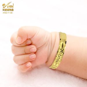 Bangle aniid personaliseer babyarmband geboren manchet armbanden aangepaste naam sieraden koper kinderen verstelbare peuter meisjes jongens verjaardagscadeau