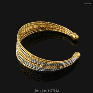 Bangle Aankomst Ethiopian Gold Bangles18K Goud/Silvertated Bangles/Armbanden Sieraden Vrouwen Men Afrikaans // Kenya // Midden -Oosten Style Trum22