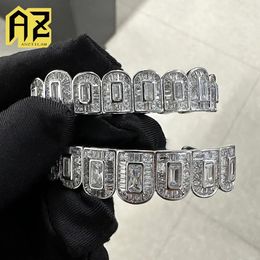 Bangle Az Hip Hop Iced Out Grillz Or Sier Couleur Grills Dent Bijoux pour Hommes Femmes Top Bottom Caps Goth Mode Bijoux Bateau Libre