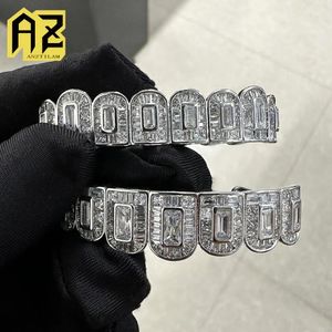 Bangle Az Hip Hop Iced Out Grillz Gold Sier Kleur Grills Tand Sieraden voor Mannen Vrouwen Top Bottom Caps Goth mode-sieraden Gratis schip