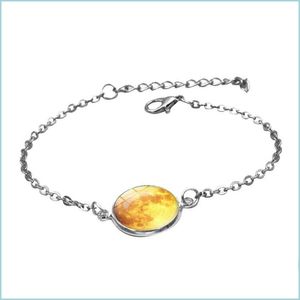 Bangle Bangle Solar Galaxy Luminous System armbanden nacht hanger gloeiende armband Earth Dome bruidsmeisje accessoires horloges voor mij dhk6c