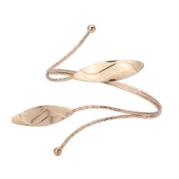 Bracele bracelet Métal de mode d'été Bracelet ajusté à motif géométrique creux de la chaîne de feuilles rétro Bracelets Bracelets Bracelet de bijoux