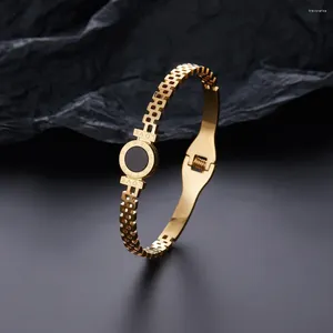 Bracelet bracele pour femmes couleurs sients rondes numériques romains bracelets personnalité mode unisexe bijoux accessoire cadeau d'anniversaire cadeau