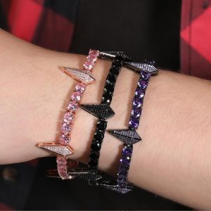 Bracelet panthère noire, Style Hip Hop, chaîne unisexe, bijoux de fête d'halloween, vague coréenne