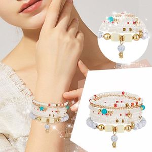 Bracelet Bohème Stretch Bracelets Pour Femmes 6 Ensembles Multicouche Stack Diver Montres 90s Boucles D'oreilles Coeur Anatomique Boucles D'oreillesBangle Kent22