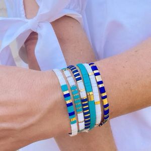 Bangle Boheemse Tila Armbanden Voor Vrouwen Mode Handgemaakte Miyuki Kralen Armband Lucky Stretch Sieraden Bijoux Pulseras Gift 230928