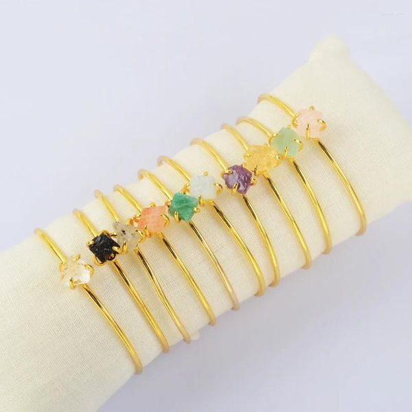 Bracelet borosa multiples couleurs irrégulières naufrométrales en pierre naturelle en cristal bracelets bracelets golden reiki cicatrisation cadeau