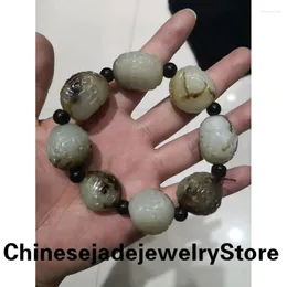 Bangle Boutique Natural An Jade (Ancient Jade) Bracelet Ecologische hand snijden voortreffelijke mode handring fijne sieraden