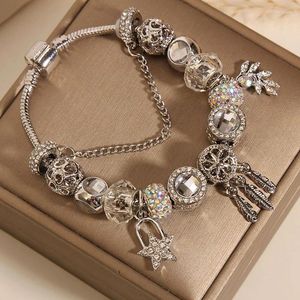 Bracelet bracelet mignon ange ange blanc perles de verre léger luxe léger