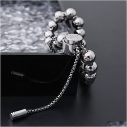 Bracelet de bracelet bijoux luxe mti couleur sier classique monogramme pour hommes et femmes cadeaux de haut niveau chinois goth chic drop del ot2ea
