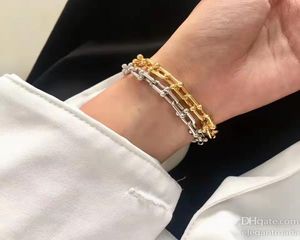 Bangle Bracelet Link Chain Wide Ushaped Diamonds Designer Chains Men Parp Fashion Designer Watche Wedding Silver Gold Gift Desi4629092