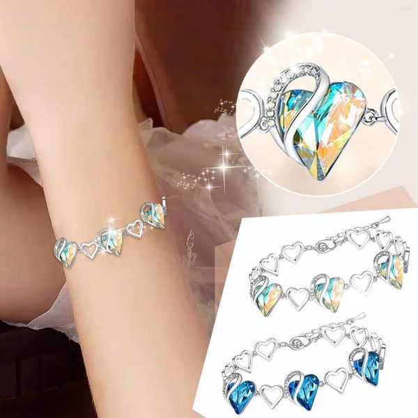 Bracelets Bracelets Beau Bracelet En Cristal Bijoux Cadeaux Pour Amis Et Amoureux Noël Anniversaire Maman Femme