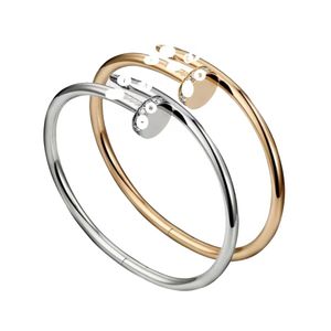 Bangle Armbanden Designer Armband Minnaar Sieraden Klassieke Diamant Gouden Sier Roestvrij Stalen Manchet Armband voor Vrouwen Heren Man Party Gift Bruiloft Verloving