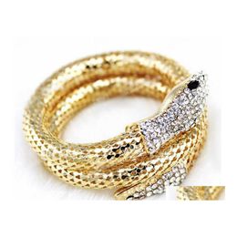 Bangle -armbanden voor vrouwen mode Gevestigde Rhinestone Decoratie vrouwelijke accessoire armbanden drop levering sieraden dhjy2