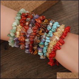 Bangle Armbanden Sieraden Armbanden Zeven Pse Ring Natuurlijke Kristal Steen Armband B001 Drop Levering 2021 Cebyz