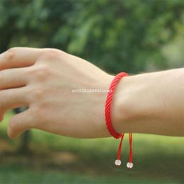 Bangle gevlochten armband handgemaakt touw verstelbare gelukkige zegen geschenken snaar paar armbanden sieraden decoratie mannen vrouwen dropship