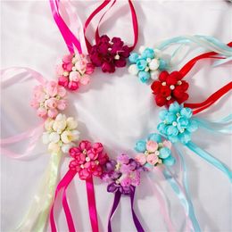 Bracelet de marque en tissu et plastique, fleur de poignet, 45, 10cm, à la mode