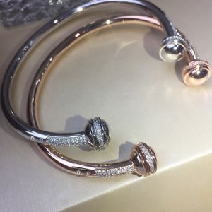 Bracelet marque bijoux de luxe femmes Spin ball bracelet en acier rond cadeau de mariage belle fête pop 230506