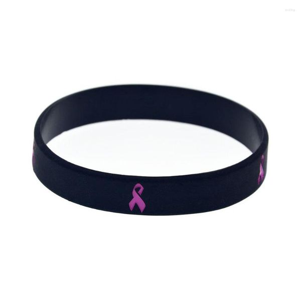 Bracelet Cancer Ruban Silicone Bracelet Taille Adulte 3 Couleurs