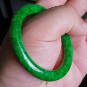 Bangle Gecertificeerde Jade Bangles Vrouwen Fijne Sieraden Accessoires Echte Natuurlijke Smaragd Jadeïet Myanmar Groene Jades Ronde Armbanden