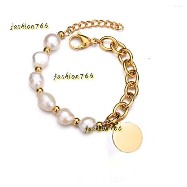 Brazalete Pulseras con dijes Beadsnice Pearl Pulsera Hierro Trendy Bling Lucky Ampliable Personalizado con etiquetas Regalos decentes seleccionados Pulsera Diseñador Joyería Brazalete