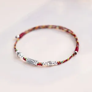 Bangle Chinese stijl Lucky Koi Fish Handmade Gevlooid String Bracelet Fashion Couple verstelbare armbanden vrienden Verjaardagsgeschenken