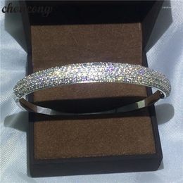 Bracelet Choucong Bijoux Pave Réglage Zircon Bracelet Bracelets Brillants Pour Les Femmes De Mariée