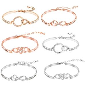 Bangle Kerstdag SIS armband geschenken altijd mijn zus voor altijd vriend liefde mode-sieraden voor vrouwen meisjes verjaardagscadeau