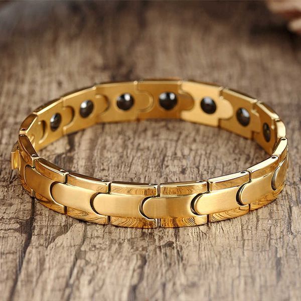 Brazalete clásico Hematita magnética Pulsera de cobre Hombres Pulseras de salud con gancho Hebilla Broche Terapia Brazaletes Mujeres Cuidado de la salud Joyería G230210