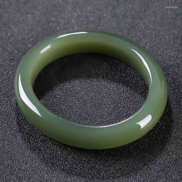 Brazalete de Jades verdes Clearwater para mujer, joyería fina, pulsera de nefrita hetiana china auténtica, brazaletes para novia, regalos para mamá