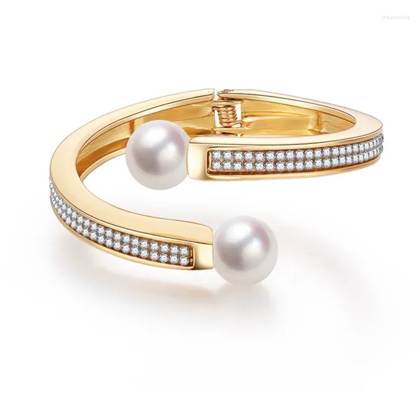 Bracelet Crystal Pearl Bracelet pour dames Rucassement Braceaux réglables Bracelles Gold Bracelets Bracelets Bijoux Cadeau