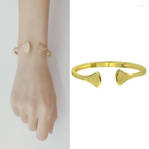 Bracelet personnalisé bijoux femmes Bracelets en forme d'éventail pierres naturelles mode femme manchette charme en gros qualité Bracelets
