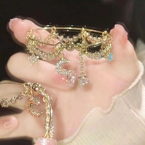 Bracelet de glass étoile de la lune de conception du bracelet pour les femmes