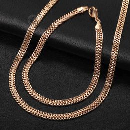 Bangle Designer 1 Set 4,5 mm Foxtail Link armband ketting S voor vrouwen Girls Rose Gold kleur Weaving Chains sieraden geschenken CS27