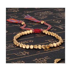 Bracelet Designer Bracelets Femmes Hommes Taille faite à la main Creative Tassel Bracelet en or Guérison Gemstone Mode Bijoux Drop Livraison Dhbqa