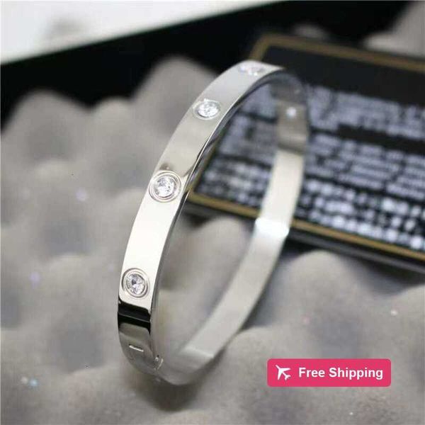 Brazalete de joyería de diseño pulsera mujer pulseras de oro 18k oro rosa plata titanio acero inoxidable brazaletes de diamantes pulseras de uñas para hombres y mujeres17 18 19 21 20 22