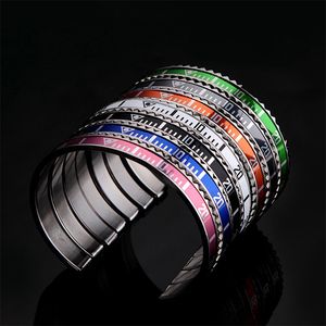 Brazalete con esfera de acero, pulseras con velocímetro, brazaletes sommergibile Bracciale da sottomarino, brazalete con bisel, Pulseiras Bijoux 230320