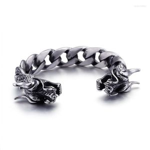 Bracelet dominateur leader bracelet en acier titane mode bijoux en acier inoxydable pour hommes