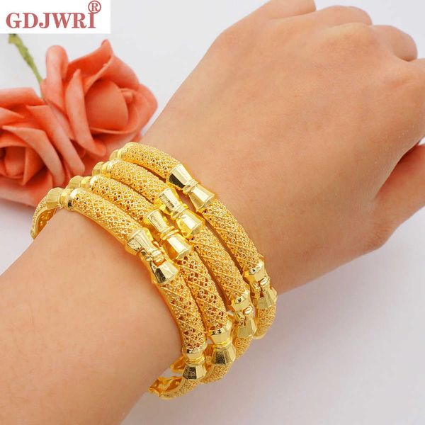 Brazalete Dubai Brazalete para mujeres Brazaletes indios Joyería de África Cuentas de color dorado Brazalete Pulsera Etíope Boda Novia Fiesta Regalo G230210