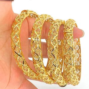 Bracelet Dubai bracelets pour femmes 24K éthiopien afrique mode or couleur arabie saoudite mariée mariage Bracelet bijoux cadeaux 308S