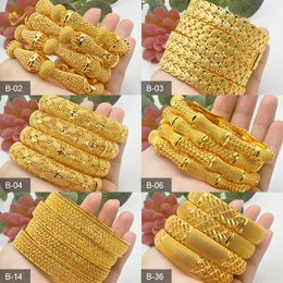 Brazalete Brazaletes de Dubai para mujeres Brazalete de color dorado de Oriente Medio Pulsera árabe saudita etíope Joyería de novia de boda Regalo de cumpleaños africano 231218