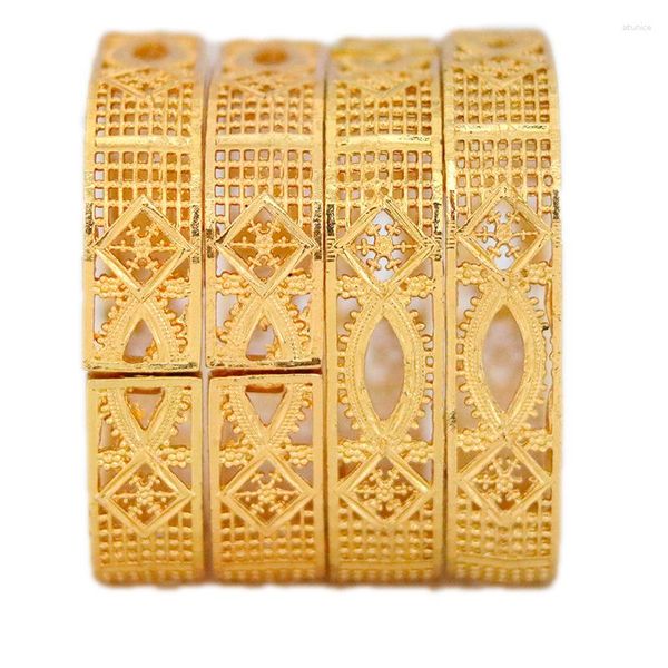 Bracelet Dubai Bracelet 24K Or éthiopien Femmes Gros Designer Alliage Bijoux De Mariage De Luxe Hawaïen