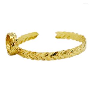 Brazalete Dubai Mujer Pulsera Oriente Medio Oro Anillo Etiopía Arabia Saudita Adecuado para boda Novia Joyas Africano Regalo de cumpleaños