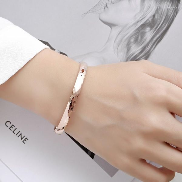 Bracelet Graver Chiffres Bracelets Bracelets Bijoux Amant En Acier Inoxydable Poignet Poli Fo Femmes