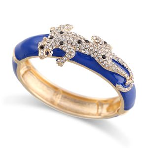 Bangle est Unique spécial léopard sur le bracelet en émail déclaration Bracelet à la mode pour les filles à la fête de bal bon cadeau à petite amie 231027
