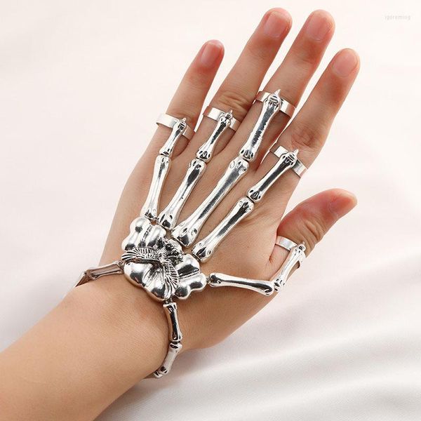 Europa de brazalete y América Skeleton Skeleton Bracelet Ghost Ghost Ligature Halloween Jewelry al por mayor