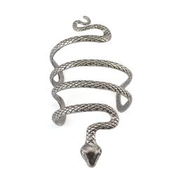 Bracelet européen unisexe bijoux style vintage en alliage d'argent en forme de serpent bracelet à manchette ouverte brassard livraison directe bracelets Dhjvy