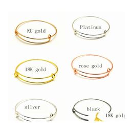 Bracelet extensible fil blanc Bracelet pour bijoux faits à la main bricolage Bracelets réglables faisant des accessoires livraison directe Otptn